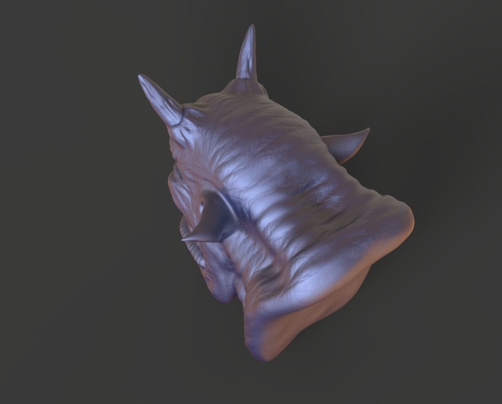 HEAD-F6  high poly sculpt 3D model 3D model_4