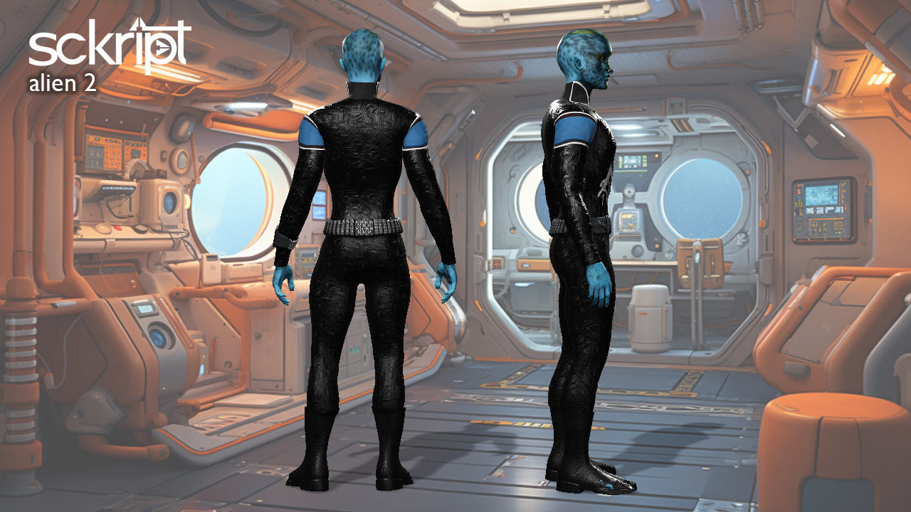 Argo Sci-fi Series Alien 2 Low-poly 3D model_2