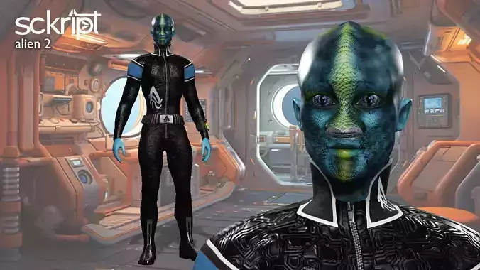 Argo Sci-fi Series Alien 2 Low-poly 3D model