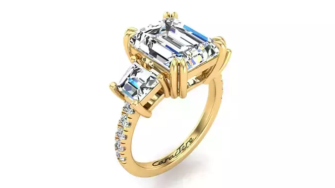 3 Stone Engagement Ring