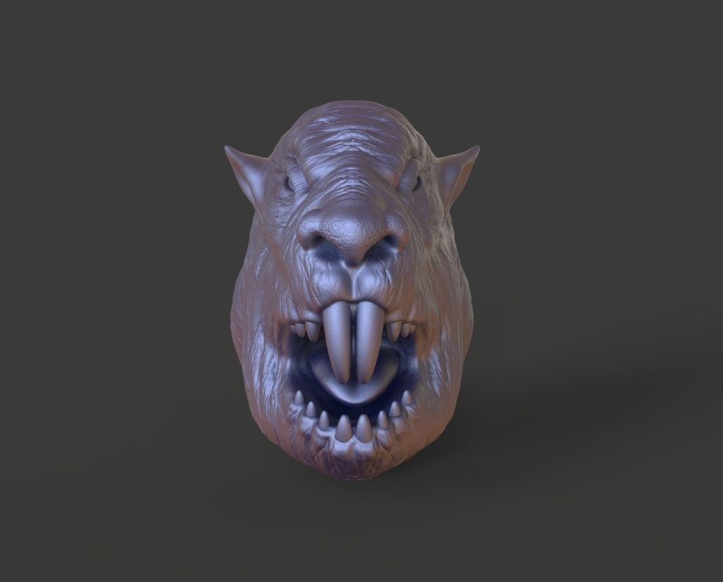 HEAD-F9  high poly sculpt 3D model 3D model_2