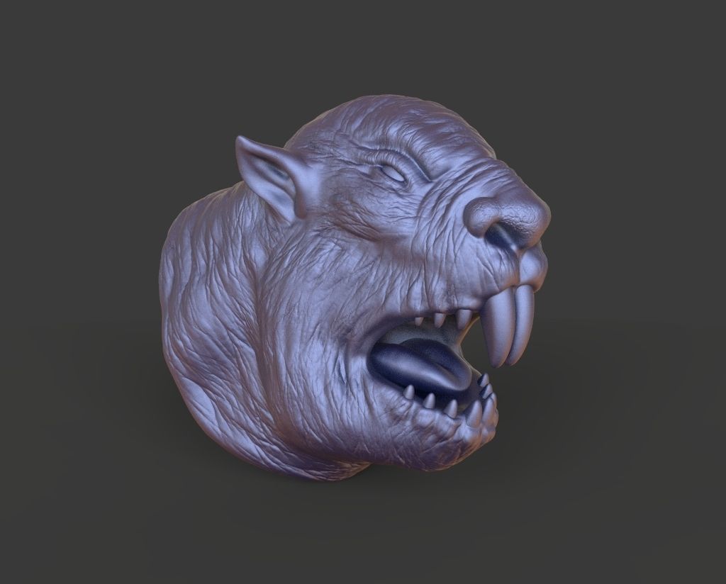 HEAD-F9  high poly sculpt 3D model 3D model_1