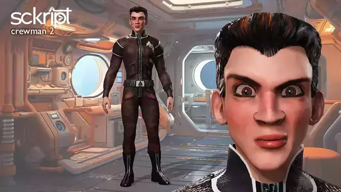 Argo Sci-fi Series Crewman 2 Low-poly 3D model