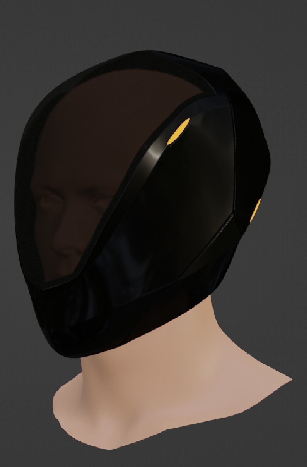 Tron Rinzler Helmet 3D print model_4