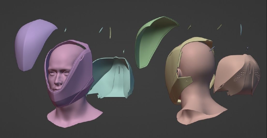 Tron Rinzler Helmet 3D print model_5