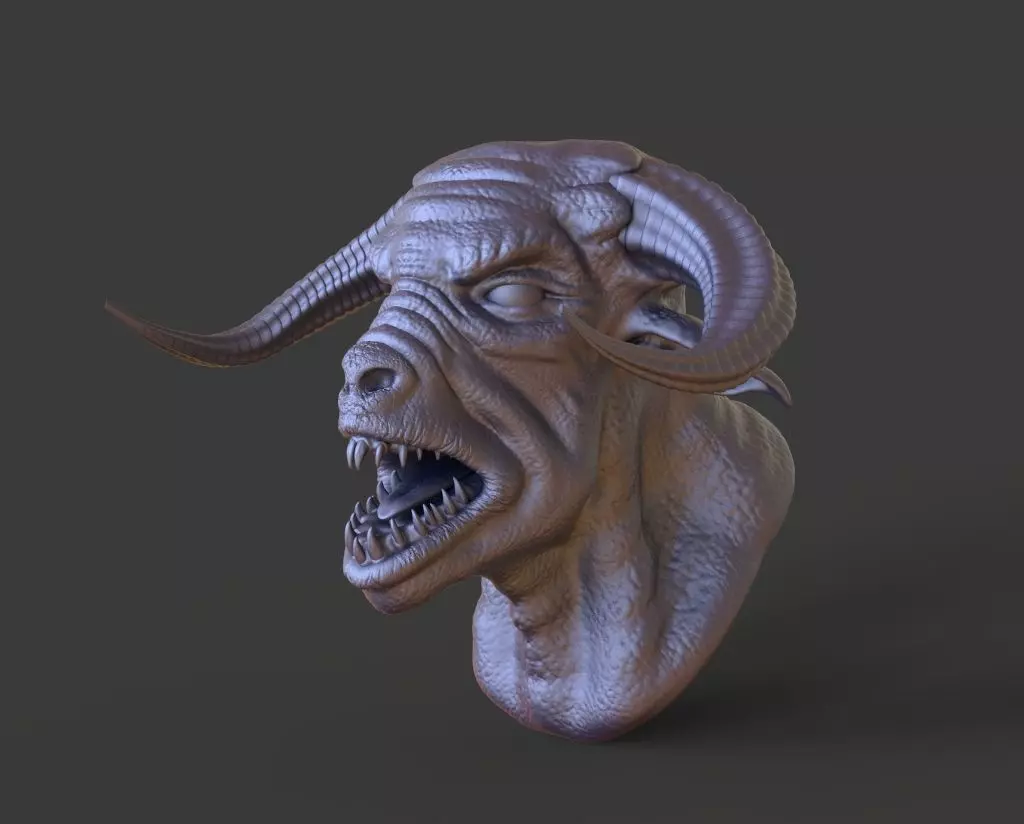 HEAD-F14  high poly sculpt 3D model 3D model_0