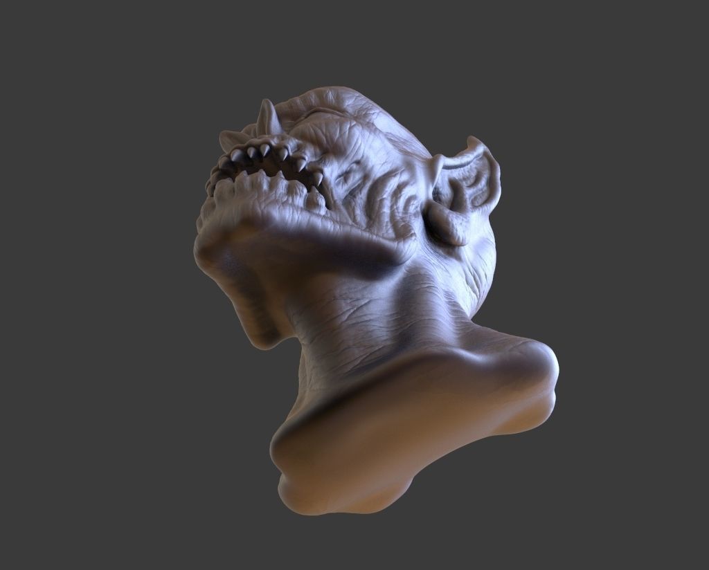 HEAD-F15  high poly sculpt 3D model 3D model_5