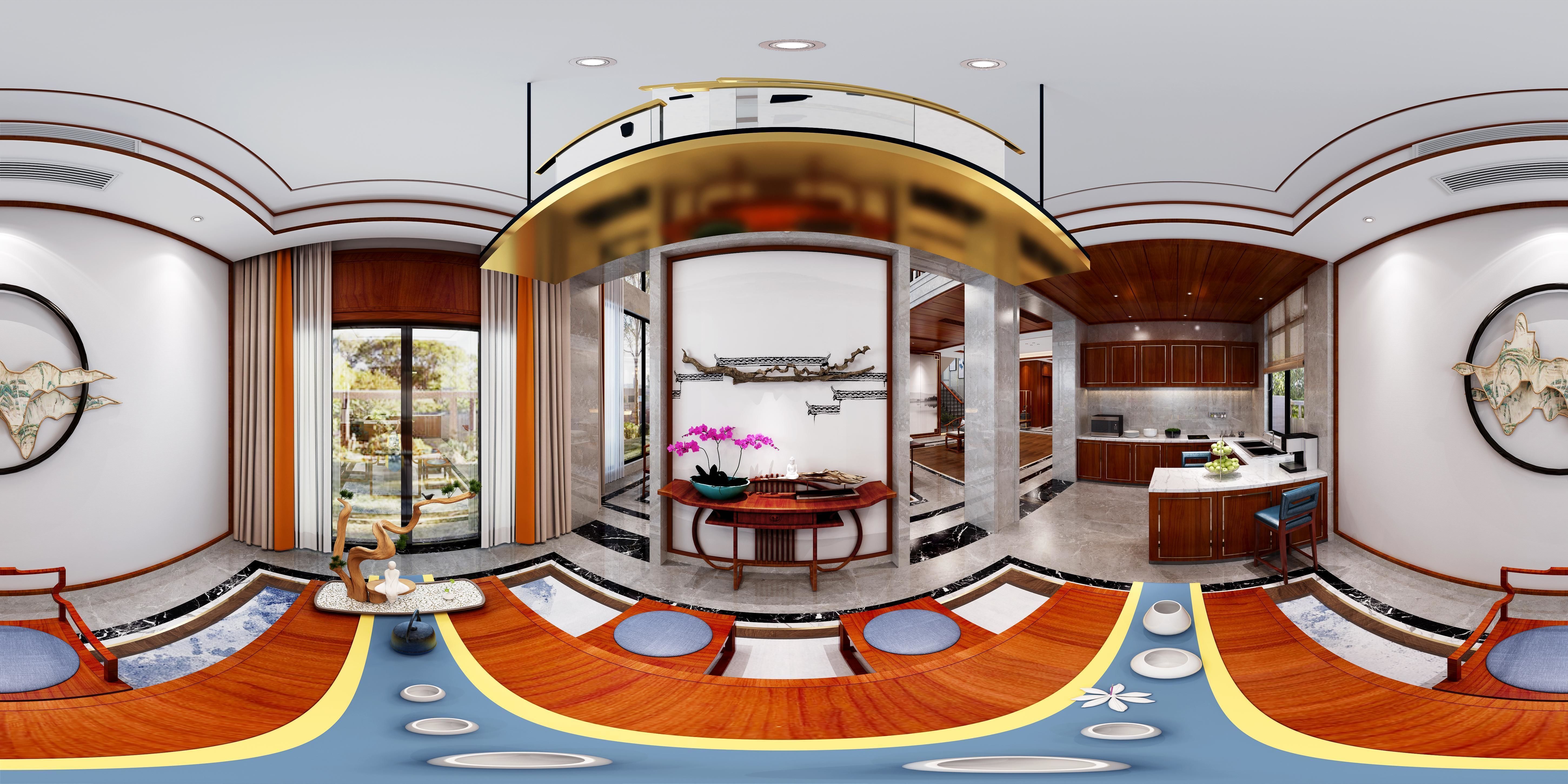 restaurant room style and tea 3D model_3