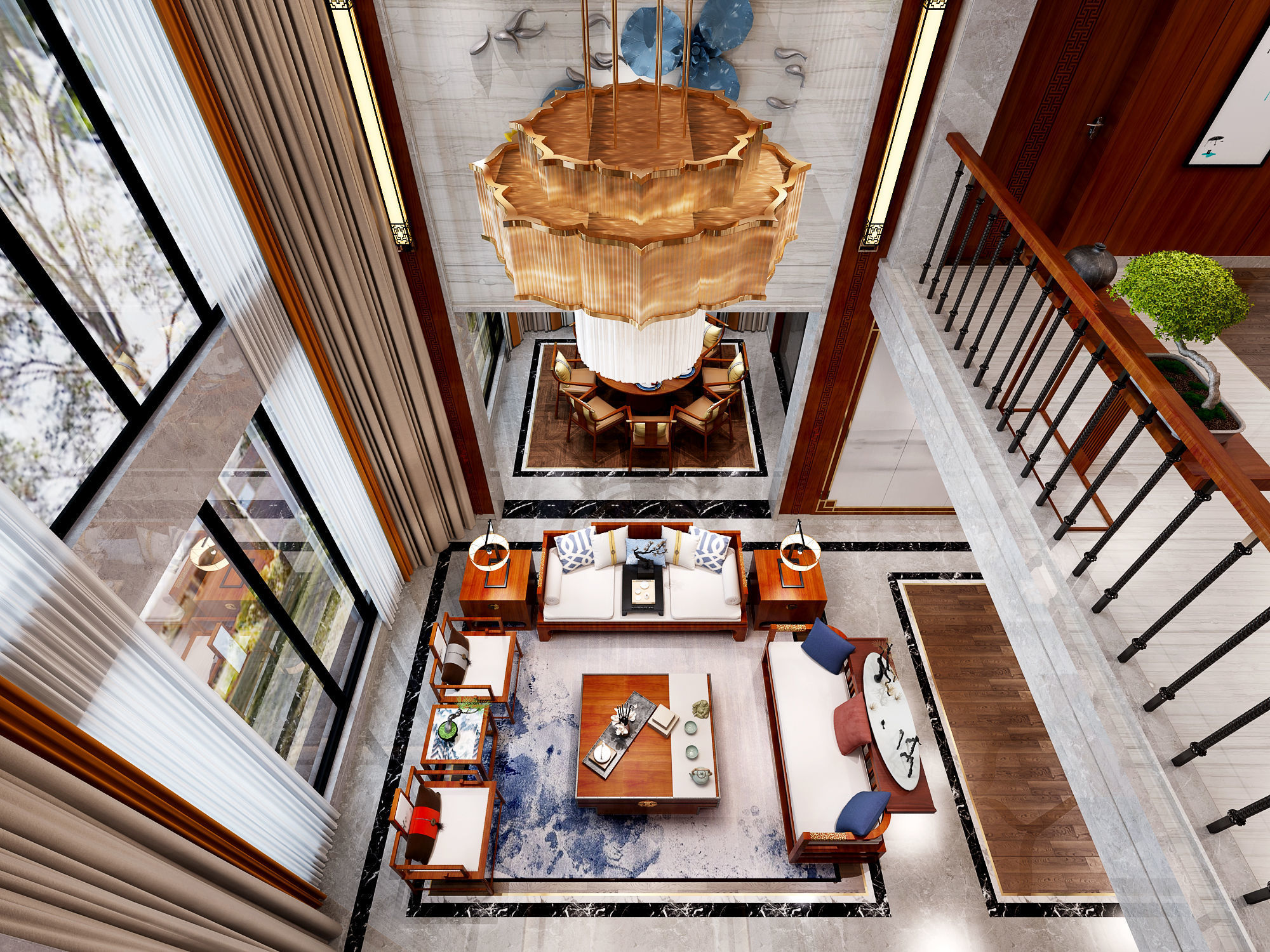 restaurant room style and tea 3D model_1