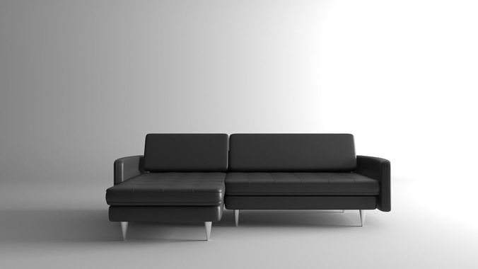 Black Sofa 3D model