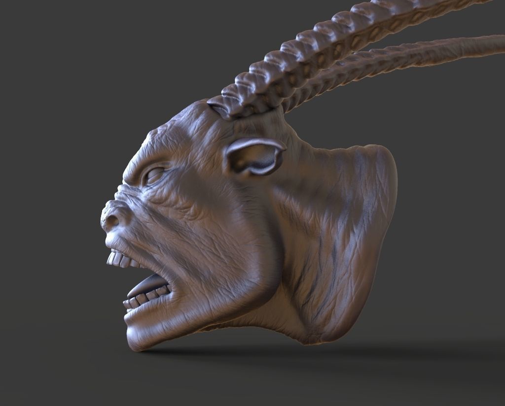 HEAD-F17  high poly sculpt 3D model 3D model_3