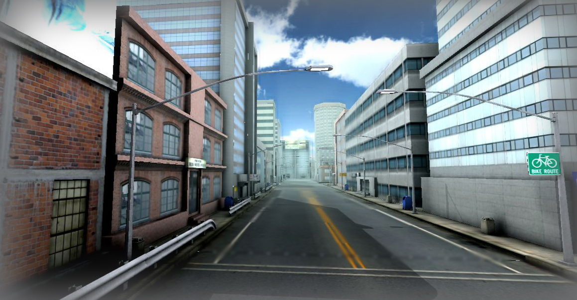 Urban City Low-poly 3D model_3