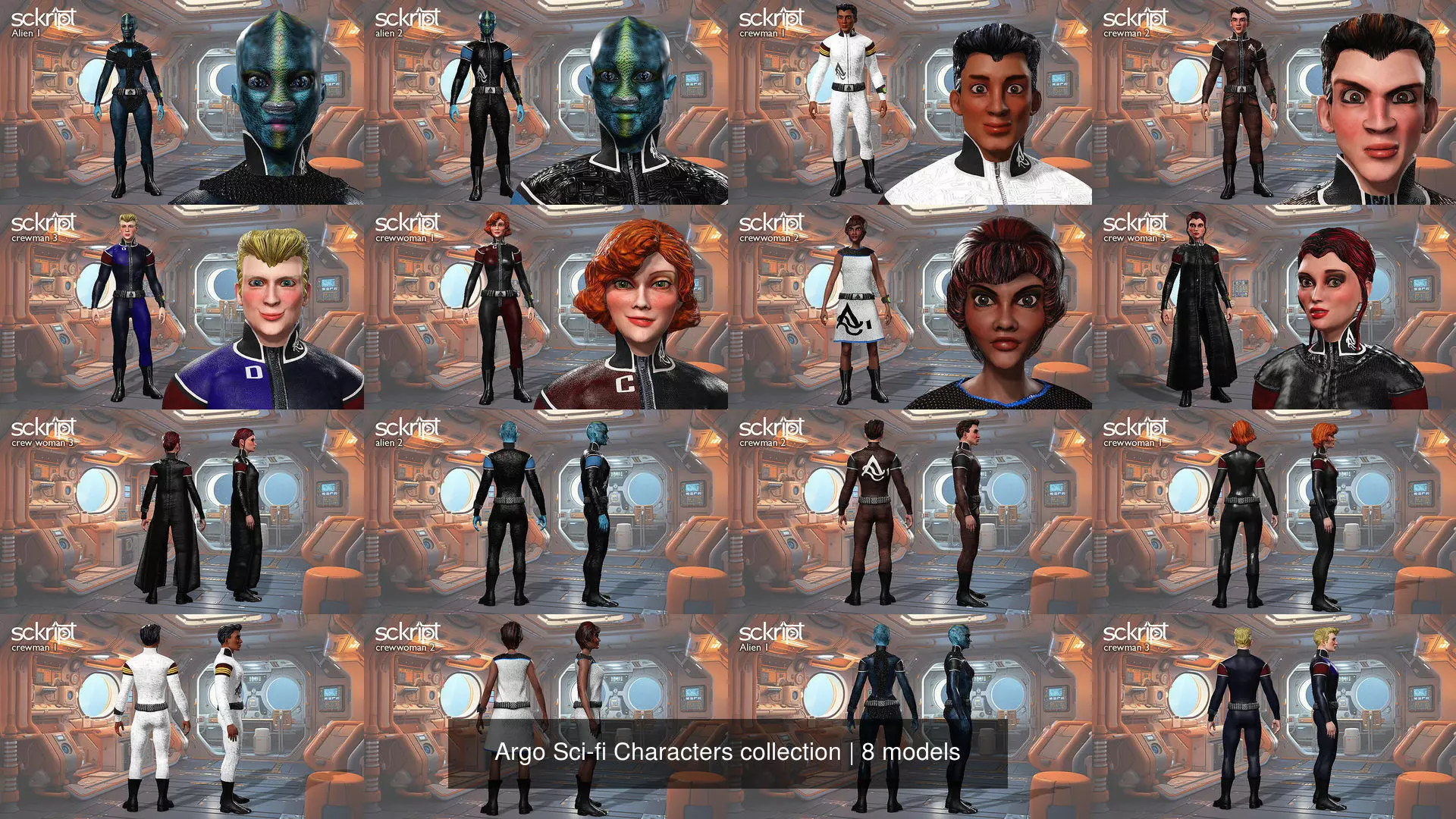Argo Sci-fi Characters collection _9