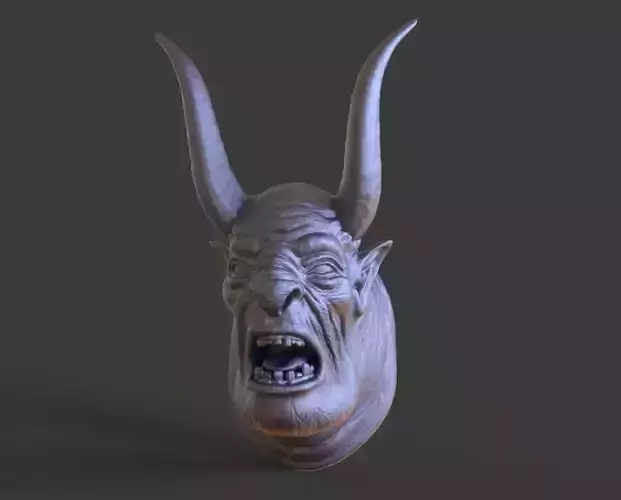 HEAD-F19  high poly sculpt 3D model