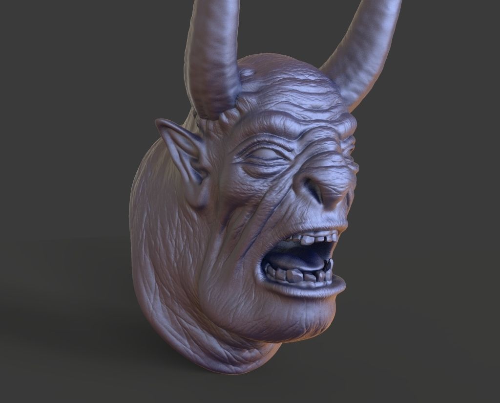 HEAD-F19  high poly sculpt 3D model 3D model_2