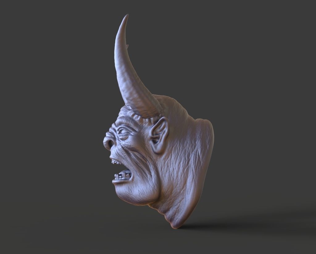 HEAD-F19  high poly sculpt 3D model 3D model_4