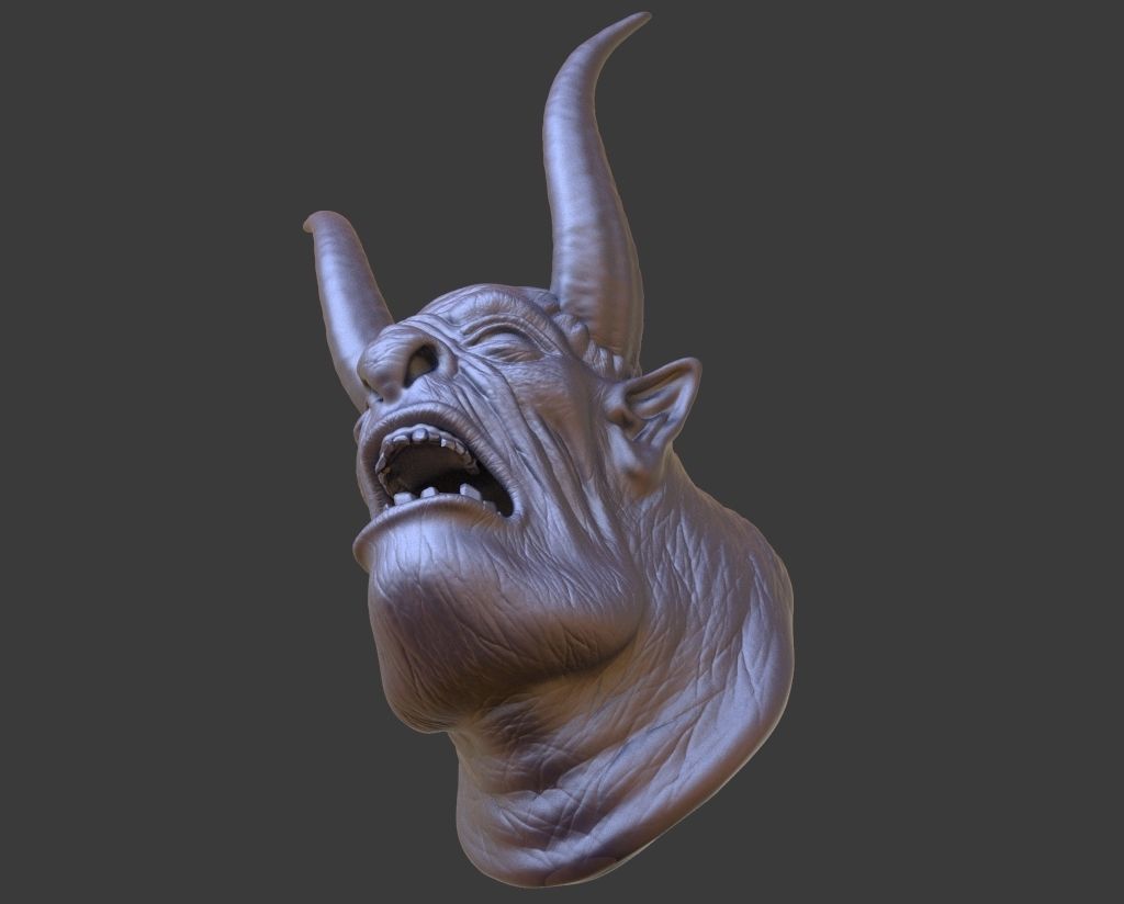 HEAD-F19  high poly sculpt 3D model 3D model_6