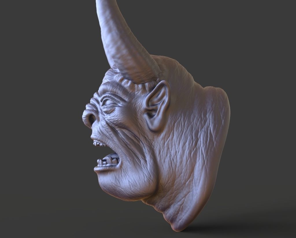 HEAD-F19  high poly sculpt 3D model 3D model_3