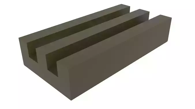 Army Green Colored Lego Grille 3D model