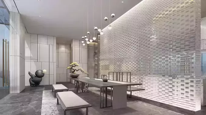 sales center New room style 3D model