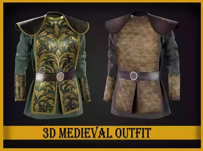 3d medieval clothing