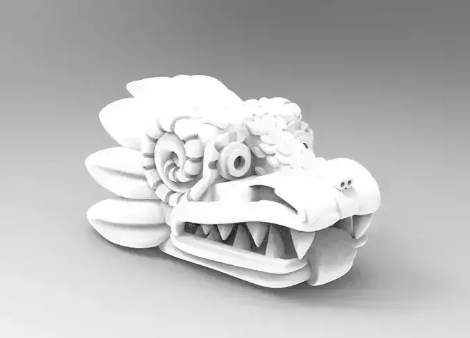 Quetzalcoalt head jewelry