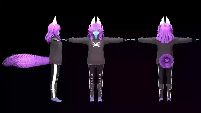 FOXIE GIRL VRCHAT AVATAR 