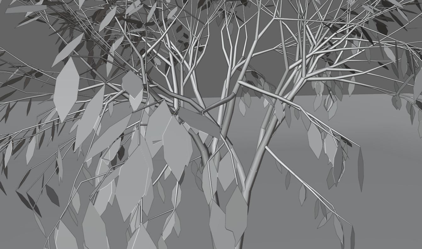 Thin Tree - Arvore fina Low-poly 3D model_20