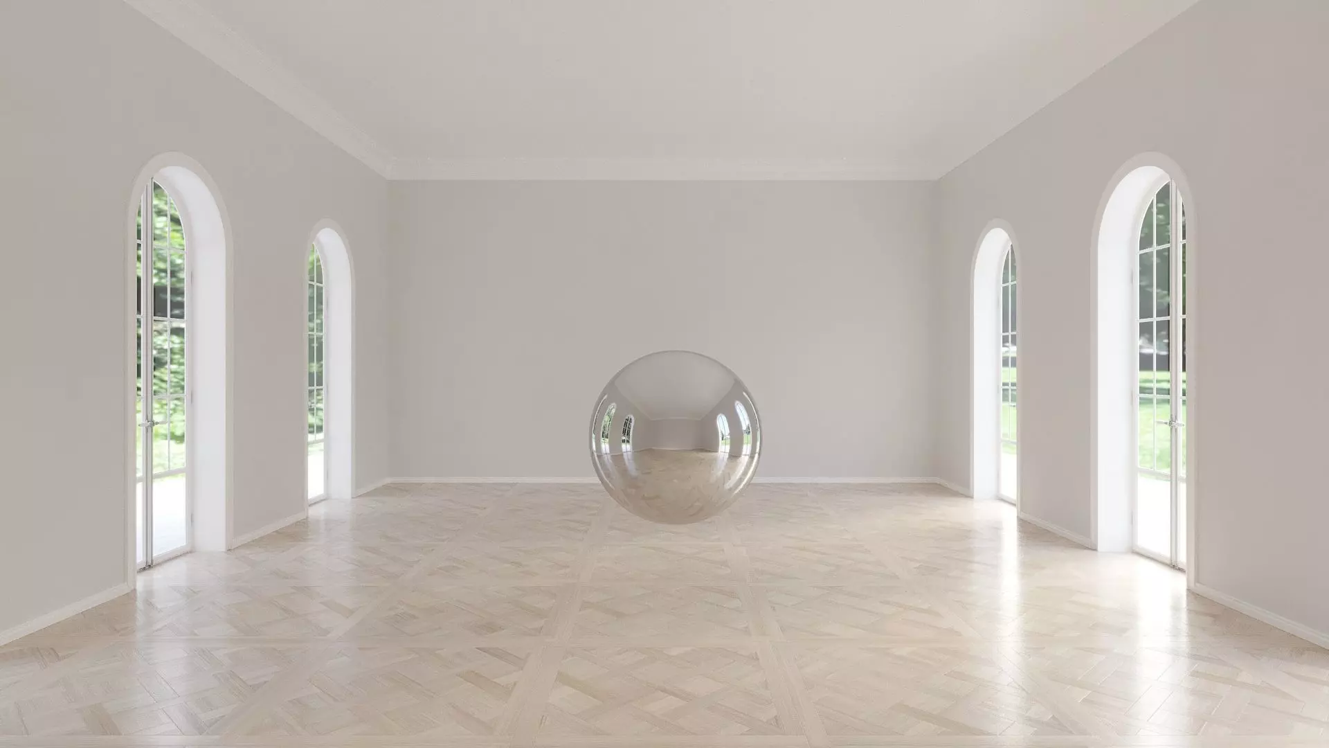 Empty room - corona settings Free 3D model