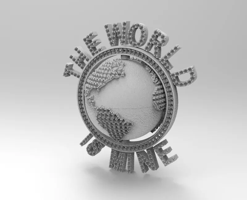 dije mundo piedras 3D print model