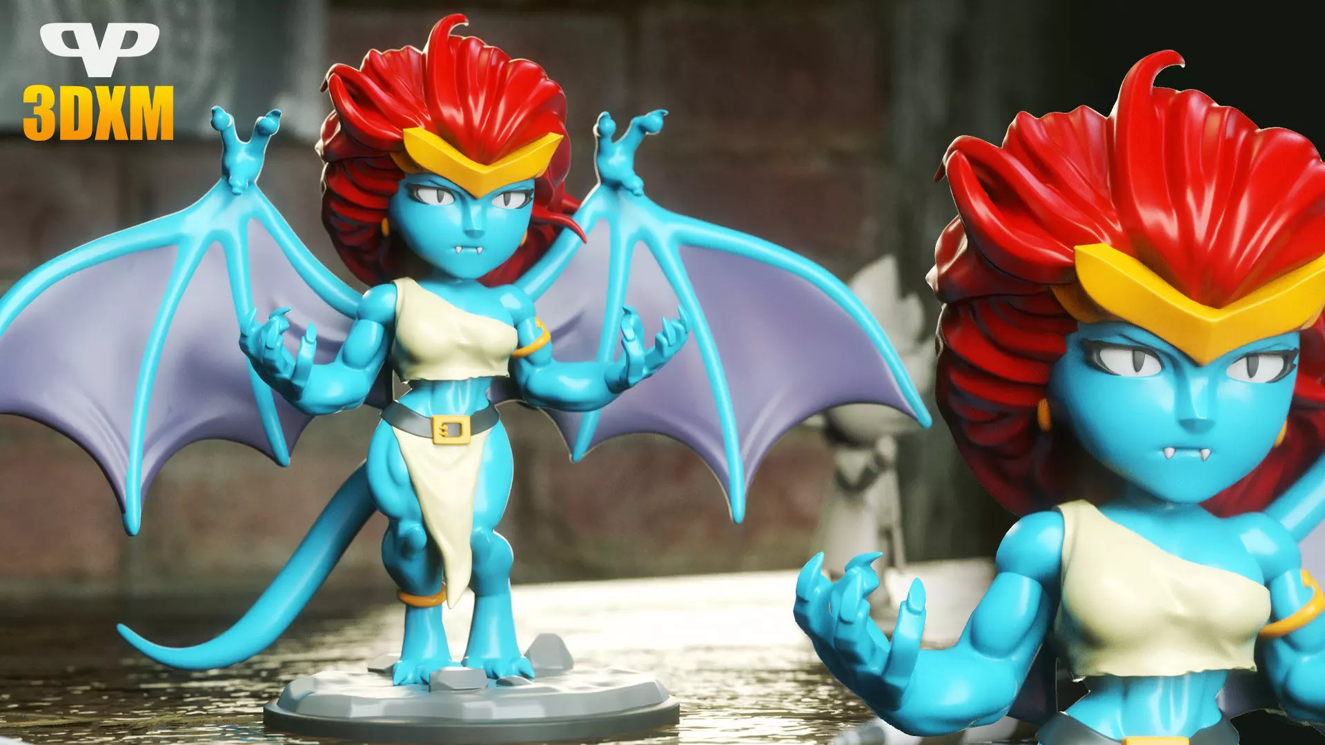 Demona Chibi STL for 3D Printing 3DXM ChibiSTL 3D print model