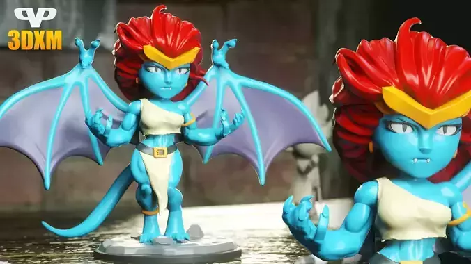 Demona Chibi STL for 3D Printing 3DXM ChibiSTL