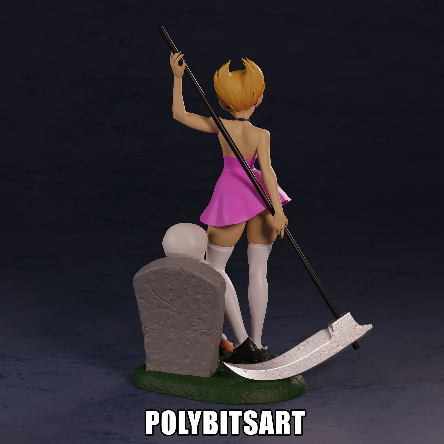 Grim Adventures Mandy Figure 3D print model_9