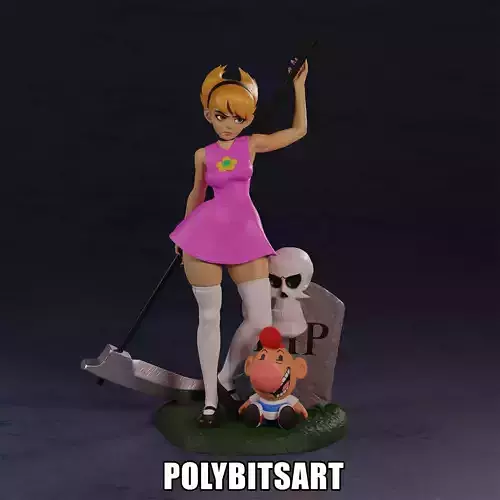 Grim Adventures Mandy Figure 3D print model