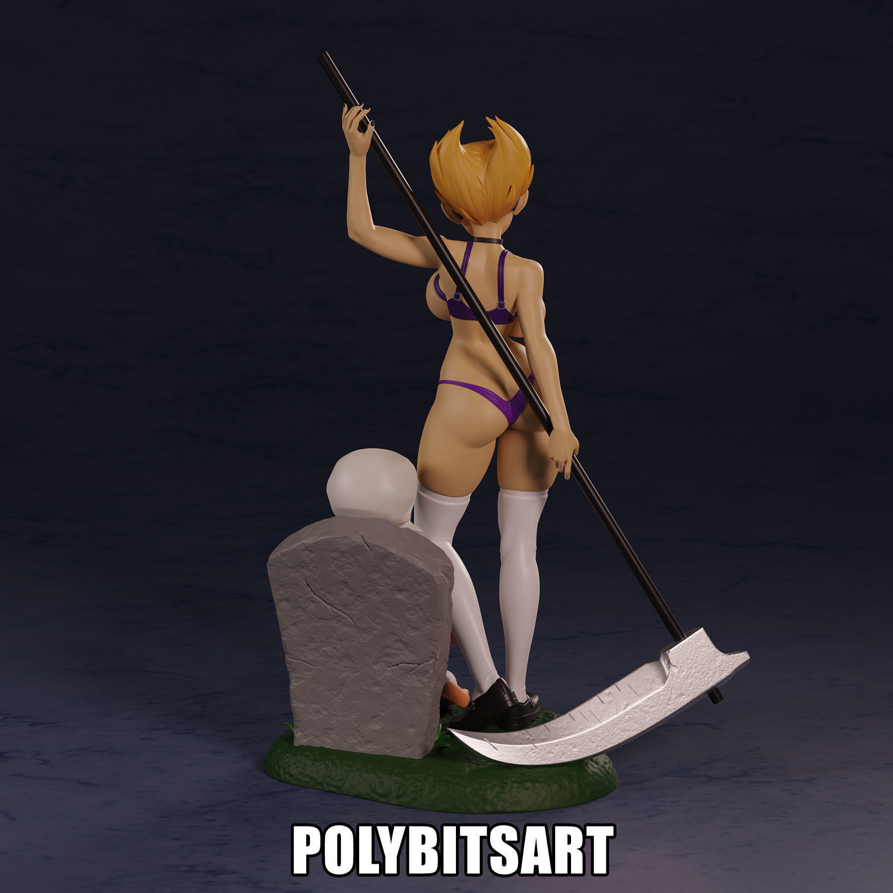 Grim Adventures Mandy Figure 3D print model_27