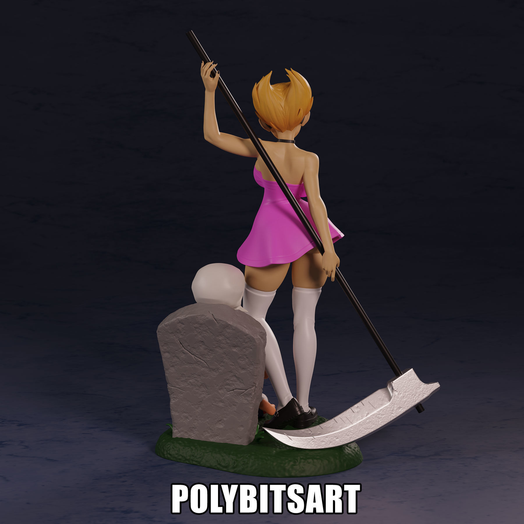 Grim Adventures Mandy Figure 3D print model_22