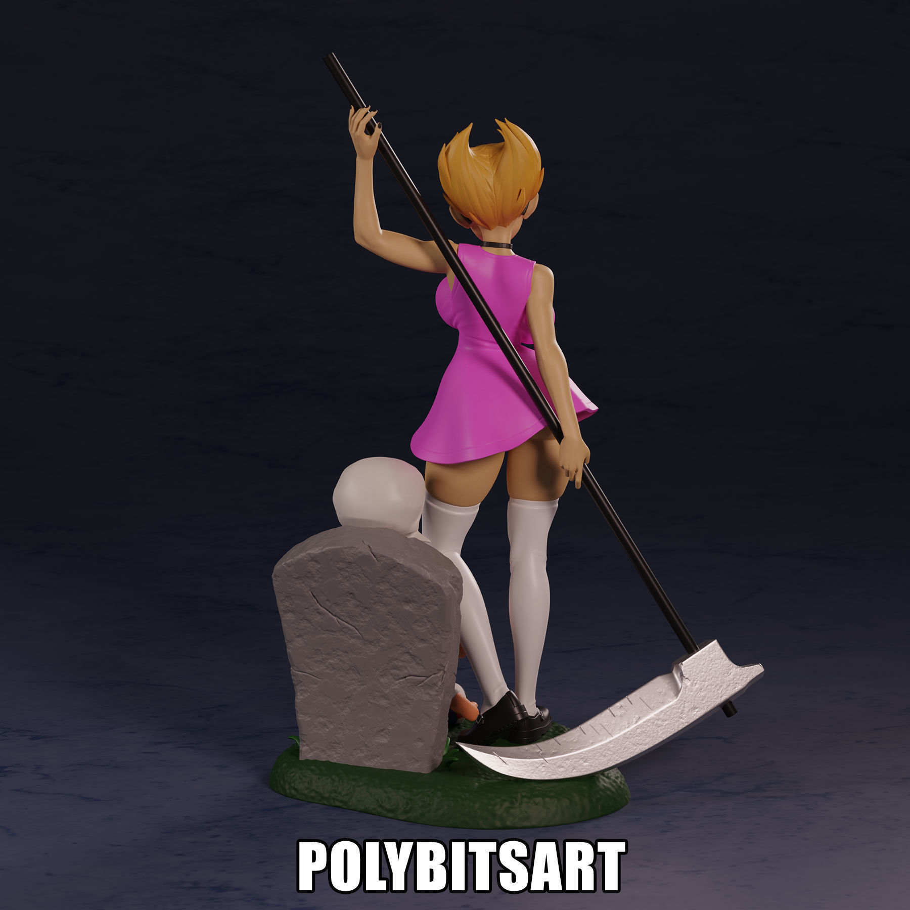 Grim Adventures Mandy Figure 3D print model_15