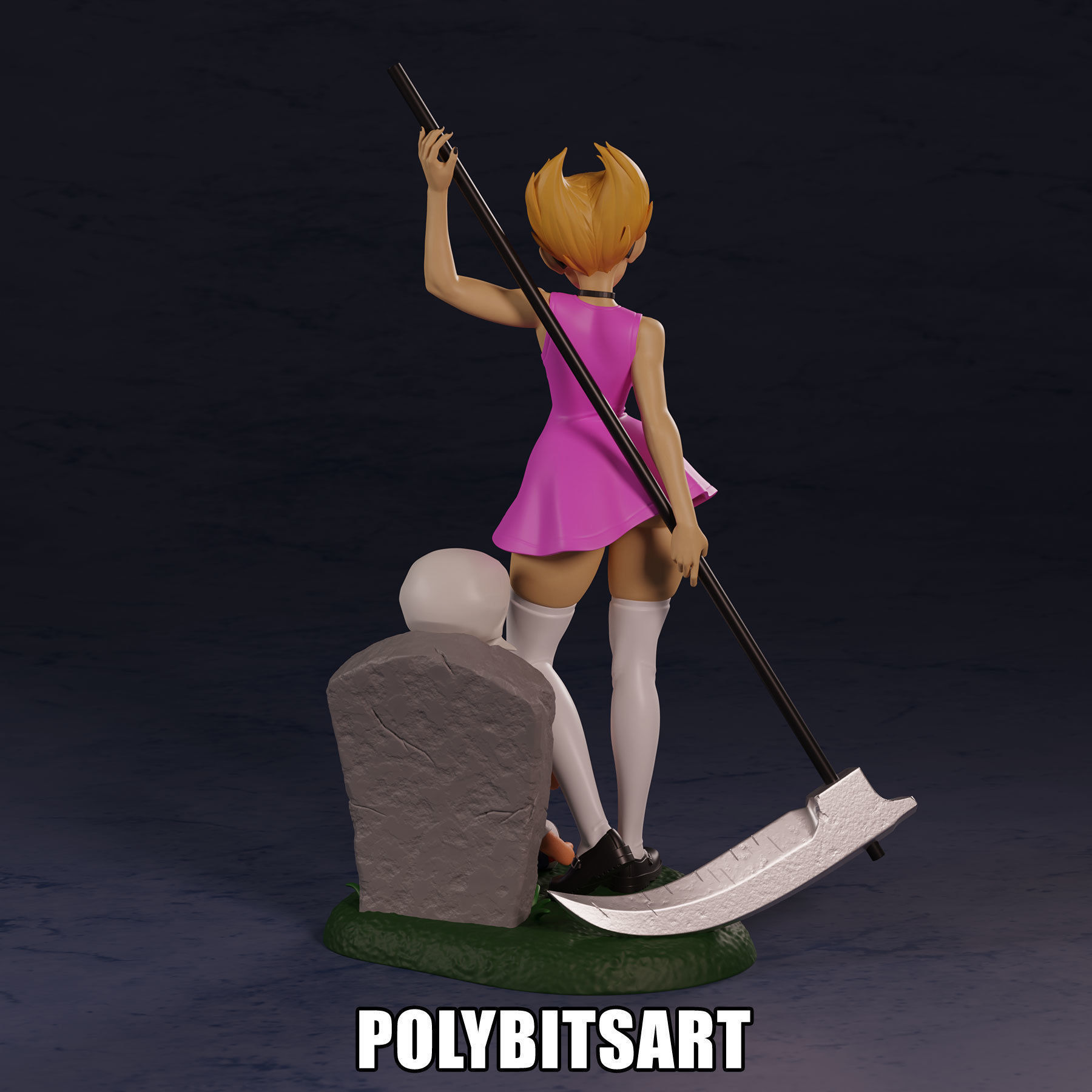 Grim Adventures Mandy Figure 3D print model_3