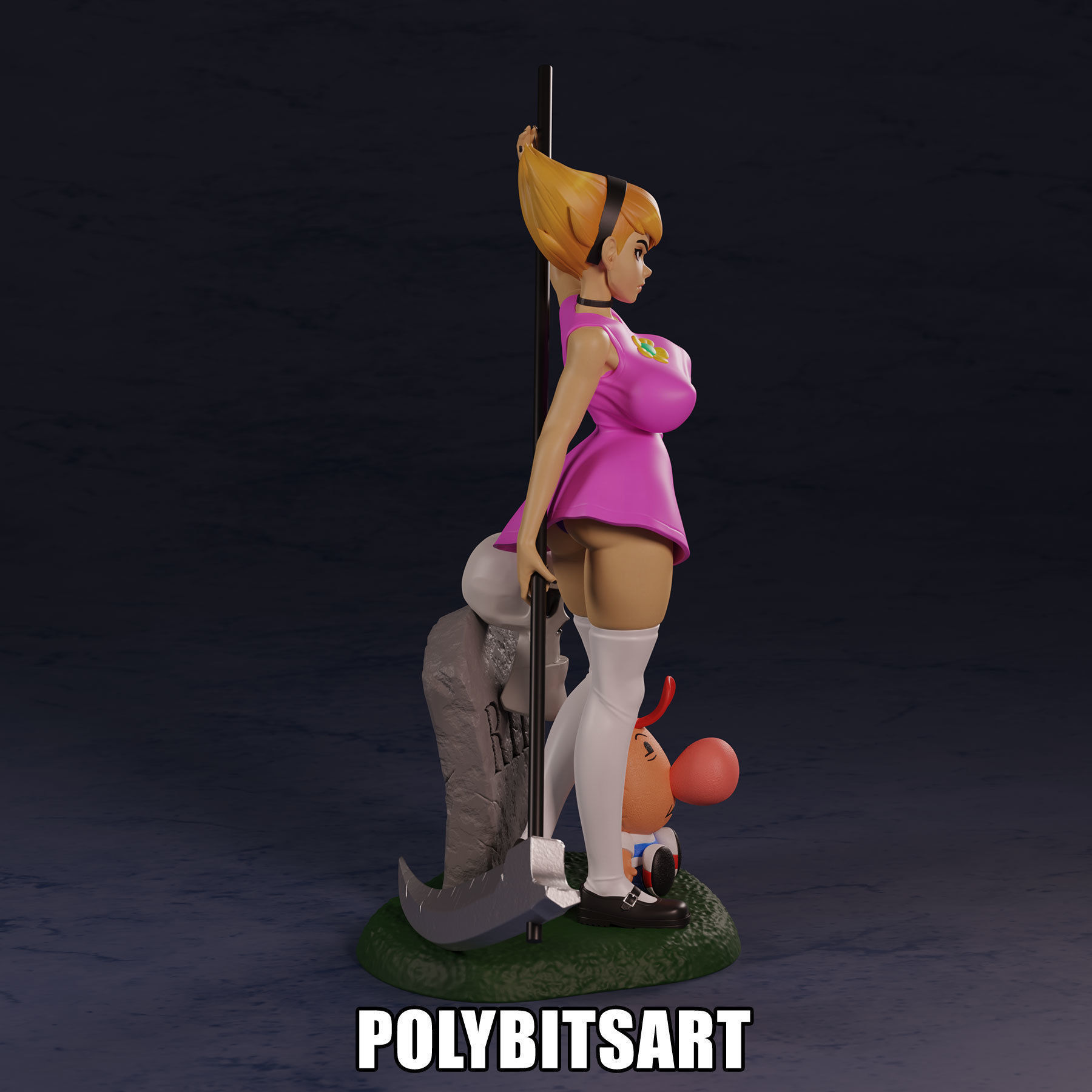 Grim Adventures Mandy Figure 3D print model_14