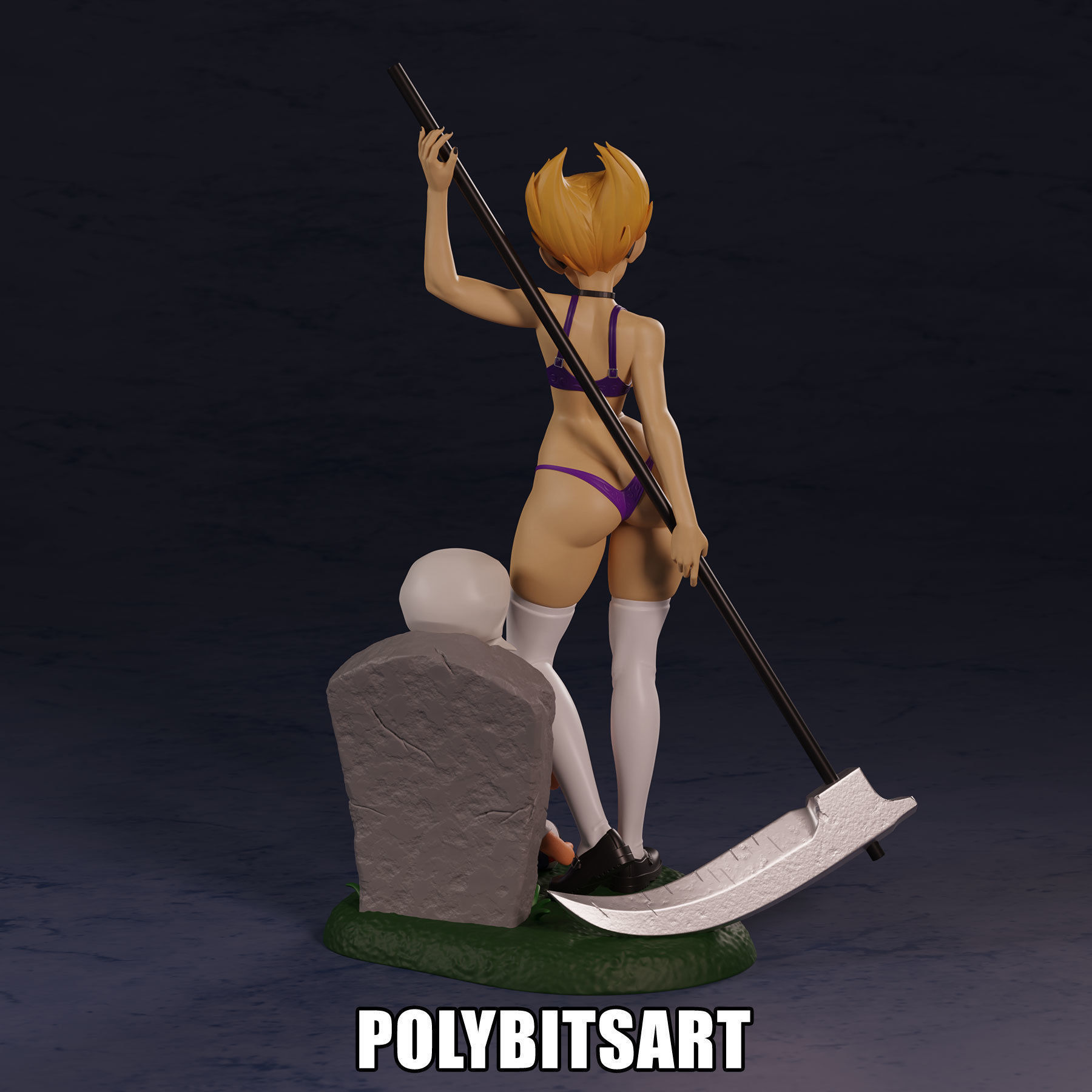 Grim Adventures Mandy Figure 3D print model_33