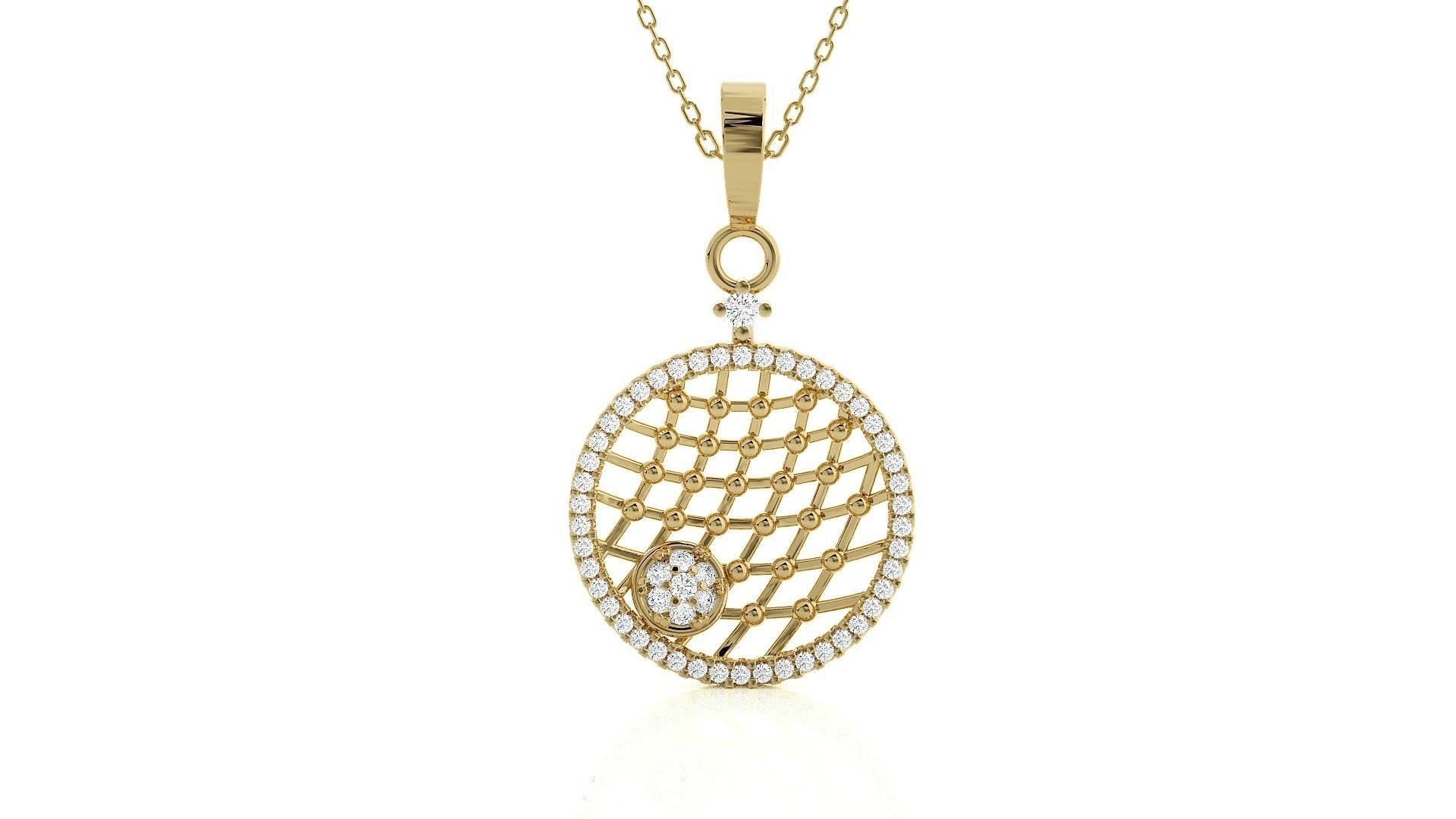 Wire Mesh Light wt Pendant Earrings Set 3dm stl obj mtl gltf glb 3D print model_16