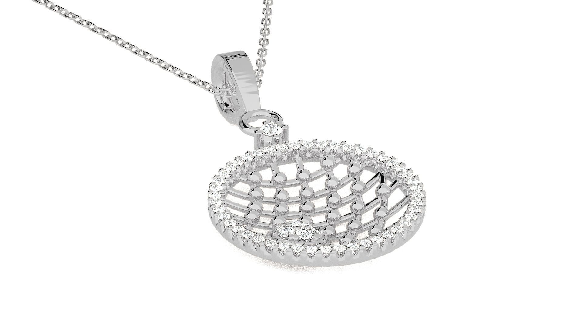 Wire Mesh Light wt Pendant Earrings Set 3dm stl obj mtl gltf glb 3D print model_14