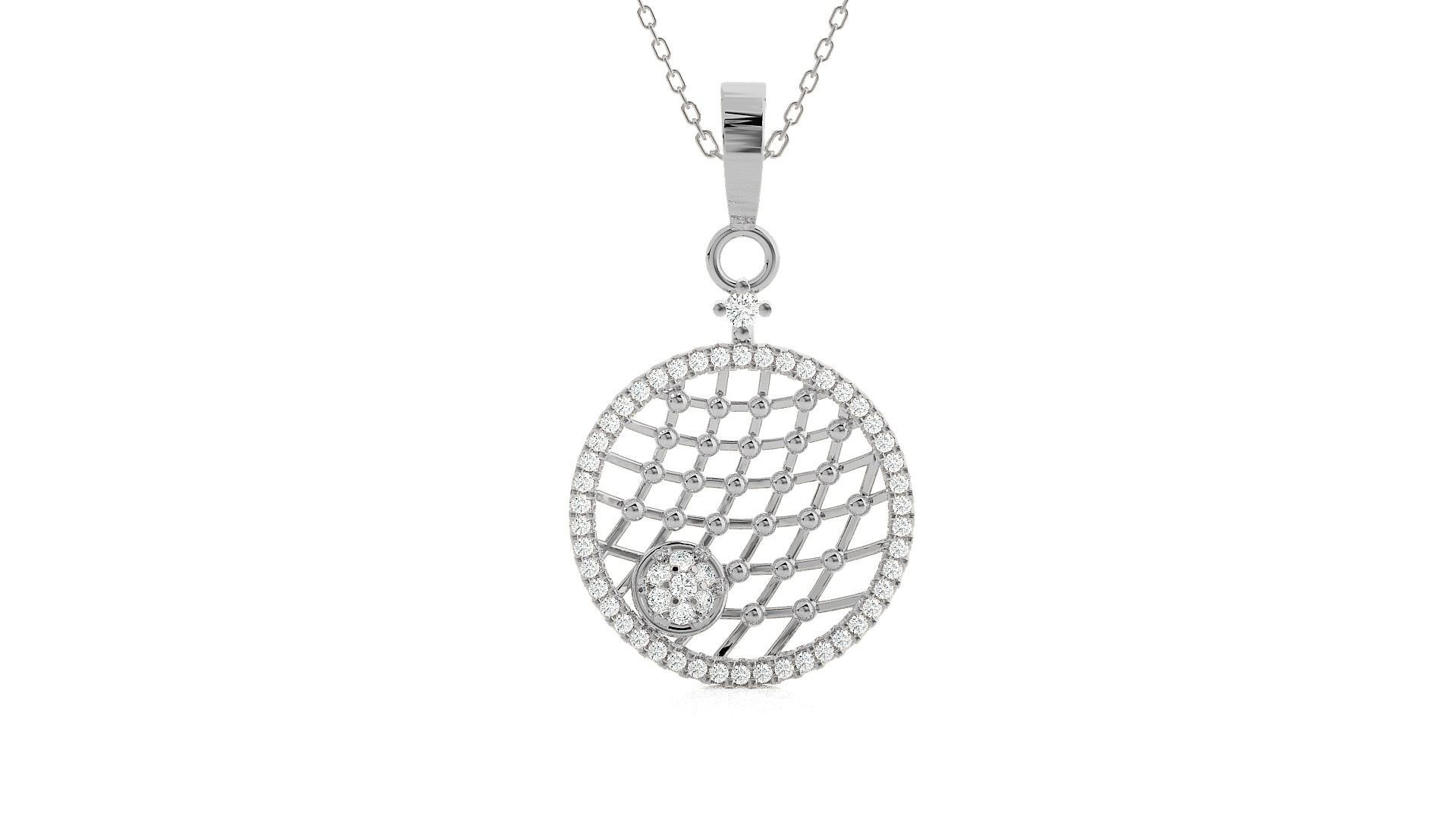 Wire Mesh Light wt Pendant Earrings Set 3dm stl obj mtl gltf glb 3D print model_9