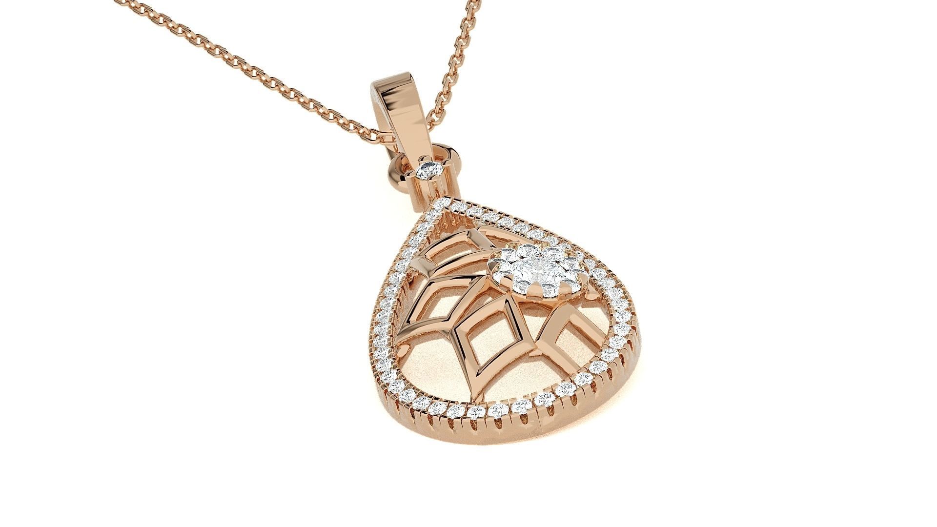 Mesh Wire Light wt Pendant Earrings Set 3dm stl obj mtl gltf  3D print model_8