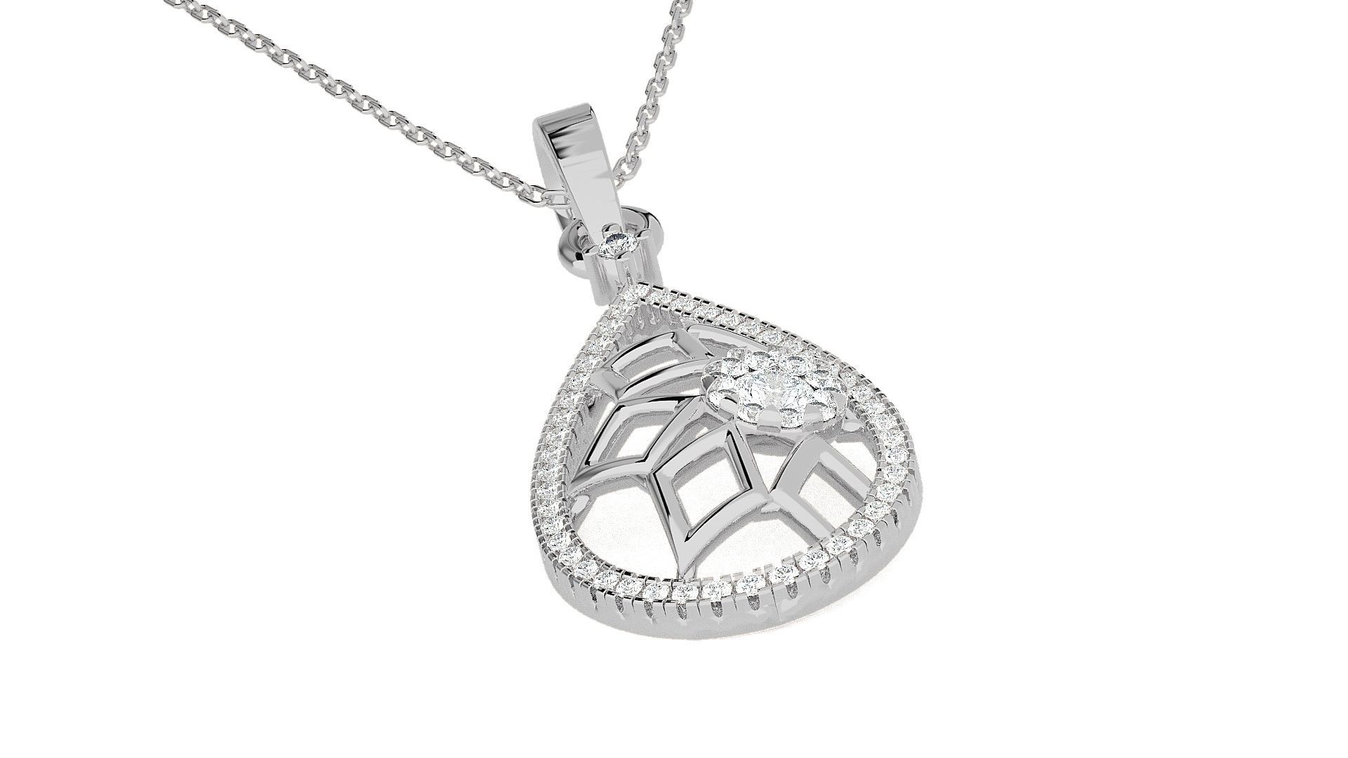 Mesh Wire Light wt Pendant Earrings Set 3dm stl obj mtl gltf  3D print model_15