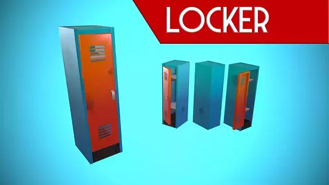 LOCKER CARTOON STYLIZED