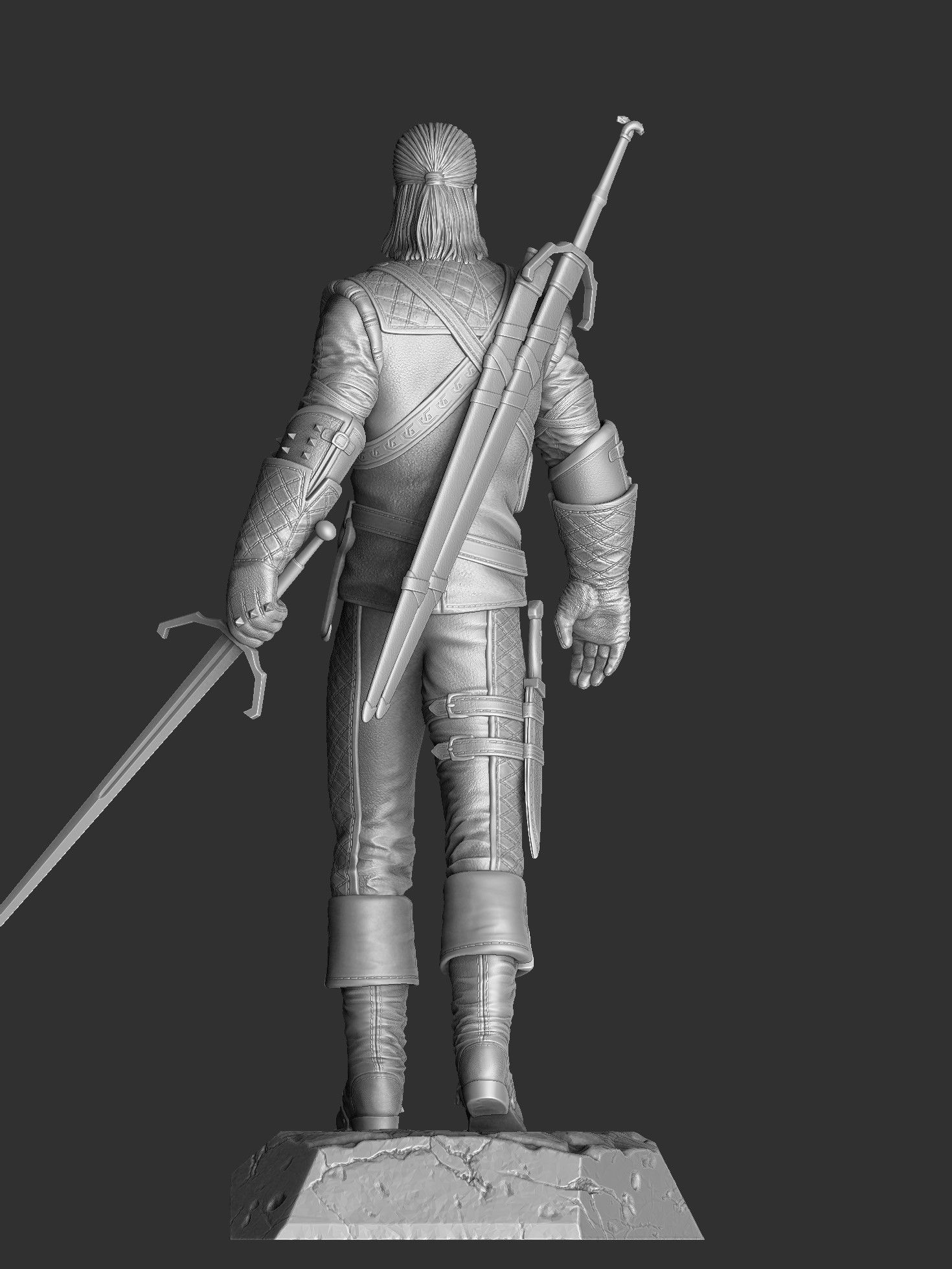 The Witcher Geralt 3 of Rivia for 3D printing STL 3D print model_19
