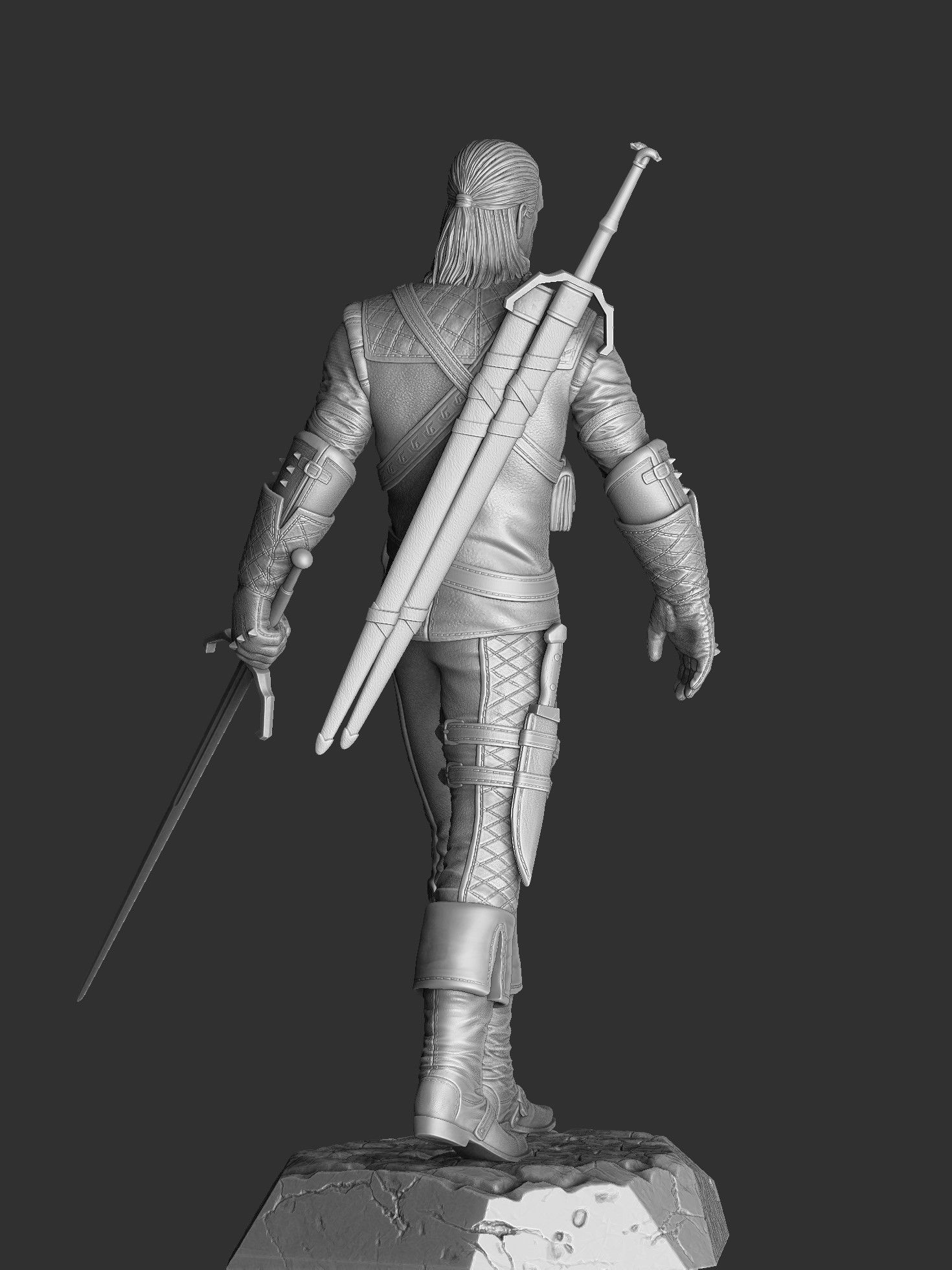 The Witcher Geralt 3 of Rivia for 3D printing STL 3D print model_20