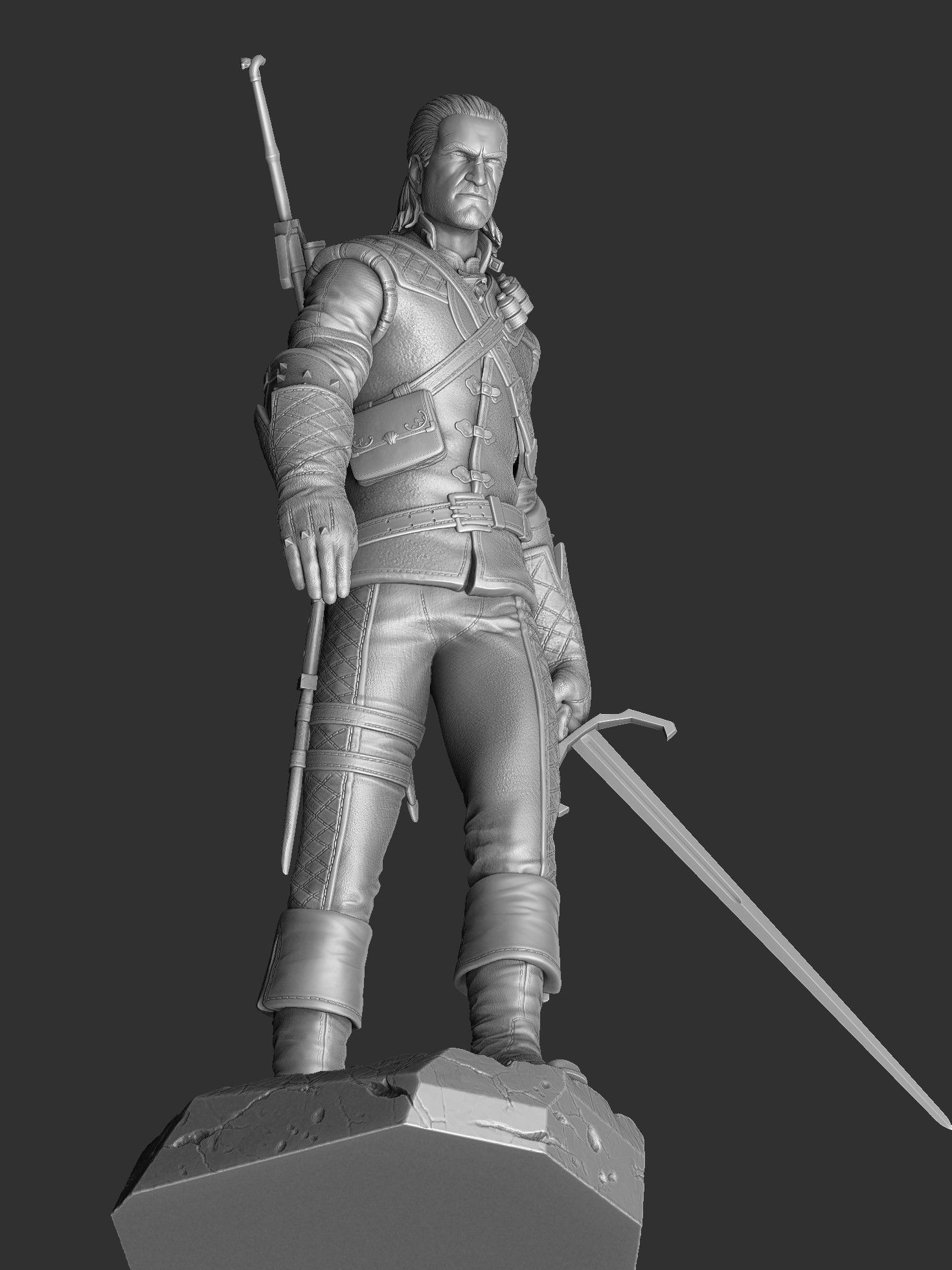 The Witcher Geralt 3 of Rivia for 3D printing STL 3D print model_24