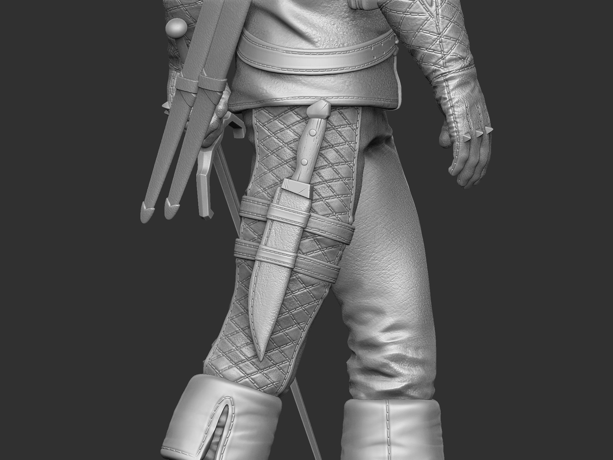 The Witcher Geralt 3 of Rivia for 3D printing STL 3D print model_25